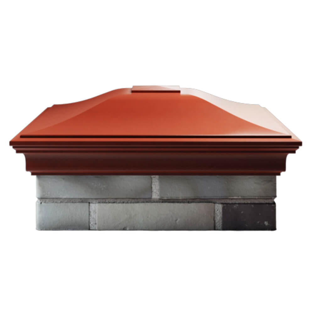 Колпак Zking Монблан Красный на столб 2х2 кирпича (515х515мм) в Северске фото