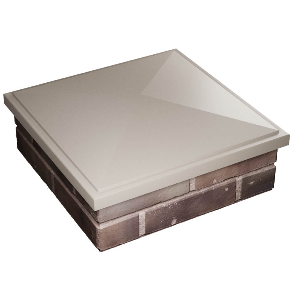 Колпак Zking БонаМоно Бежевый на столб 2х2 кирпича (515х515, 530х530мм) в Северске фото