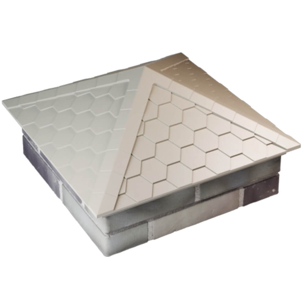 Колпак Zking Эверест Бежевый на столб 2х2 кирпича (535х535мм) Северск фото