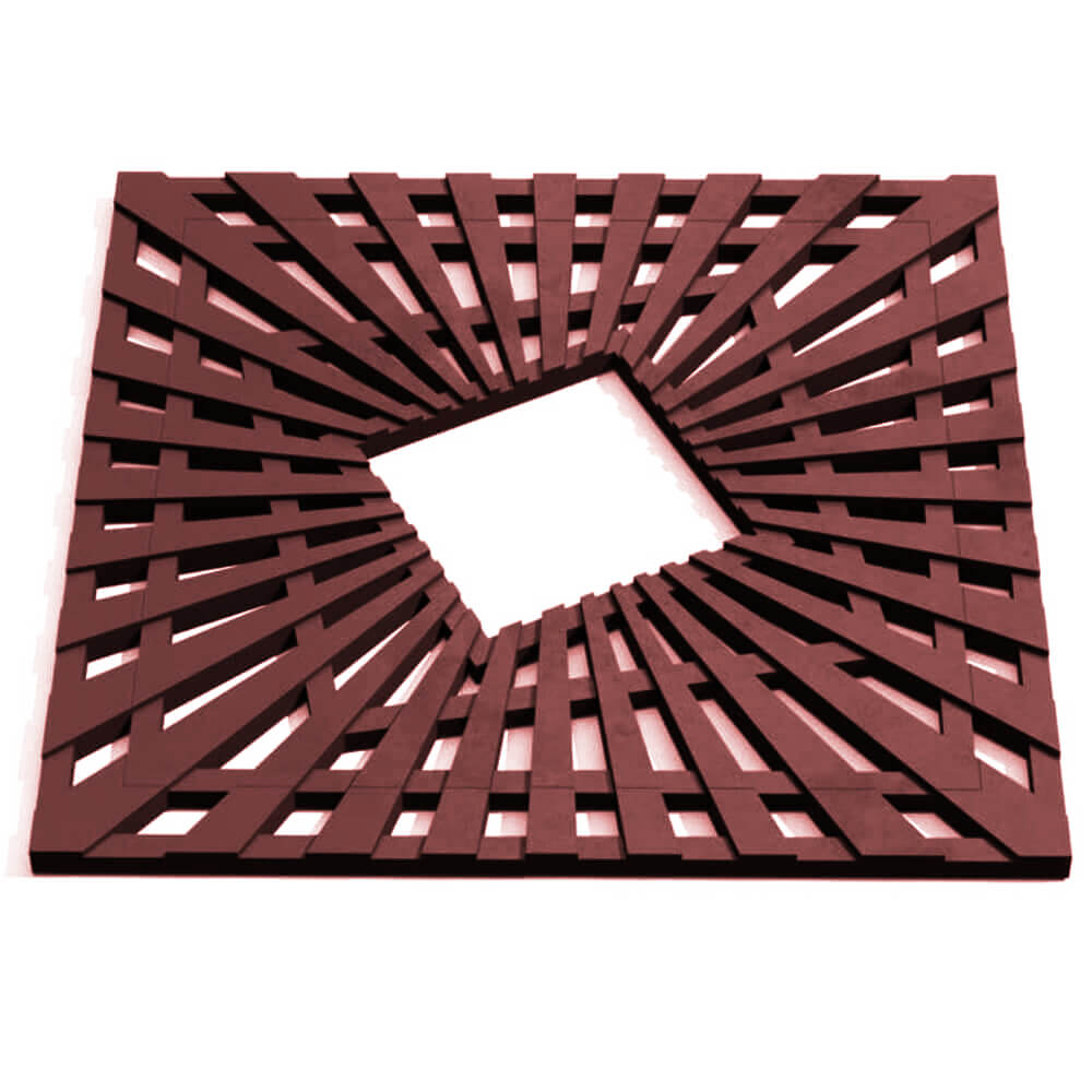 Приствольная решетка для дерева ZKING ATMOSPHERE 1.2х1.2м Коричневая Северск фото