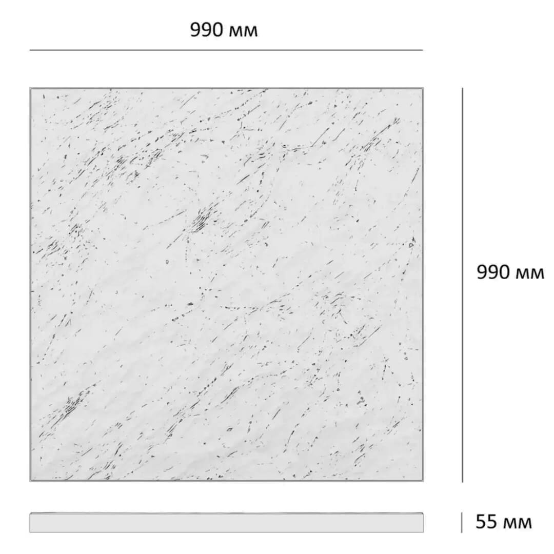 Шаговая плита STONE Светлая Галька 990х990х55мм в Северске фото