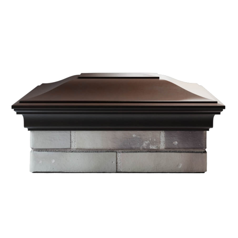 Колпак Zking Монблан Коричневый на столб 2х1.5 кирпича (515х385мм) в Северске фото