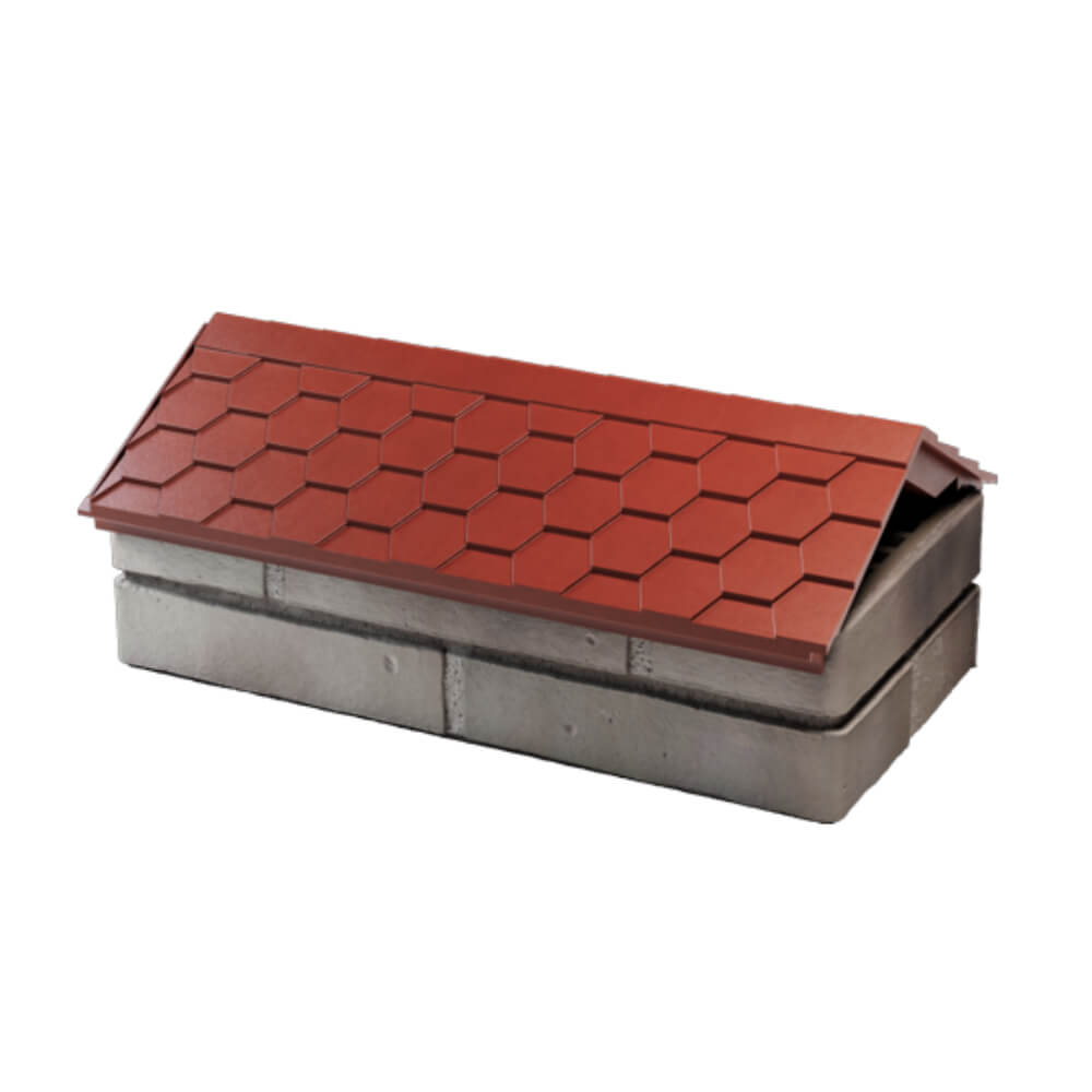 Парапет Zking Эверест Красный с посадкой на 1 кирпич (200/225/255мм) в Северске фото