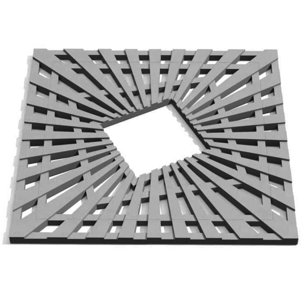 Приствольная решетка для дерева ZKING ATMOSPHERE 1.2х1.2м Серая Северск фото