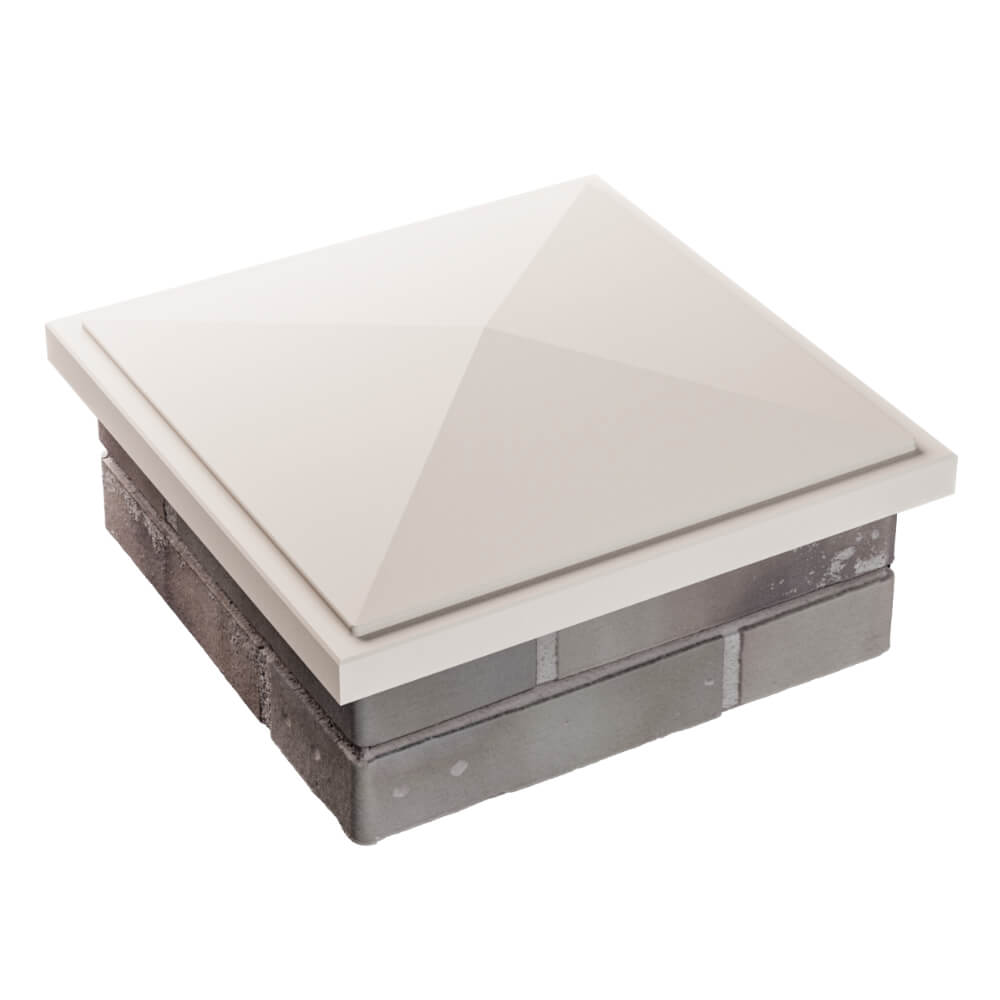 Колпак Zking БонаМоно Бежевый на столб 1.5х1.5 кирпича (385х385, 400х400мм) в Северске фото