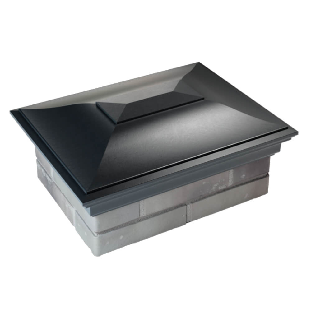 Колпак Zking Монблан Черный на столб 2х1.5 кирпича (515х385мм) Северск фото