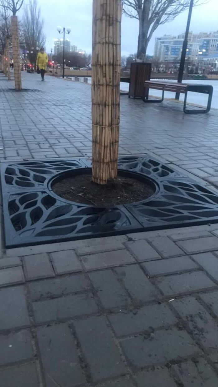 Приствольная решетка для дерева ZKING CRUST 1.2х1.2м Черная в Северске фото