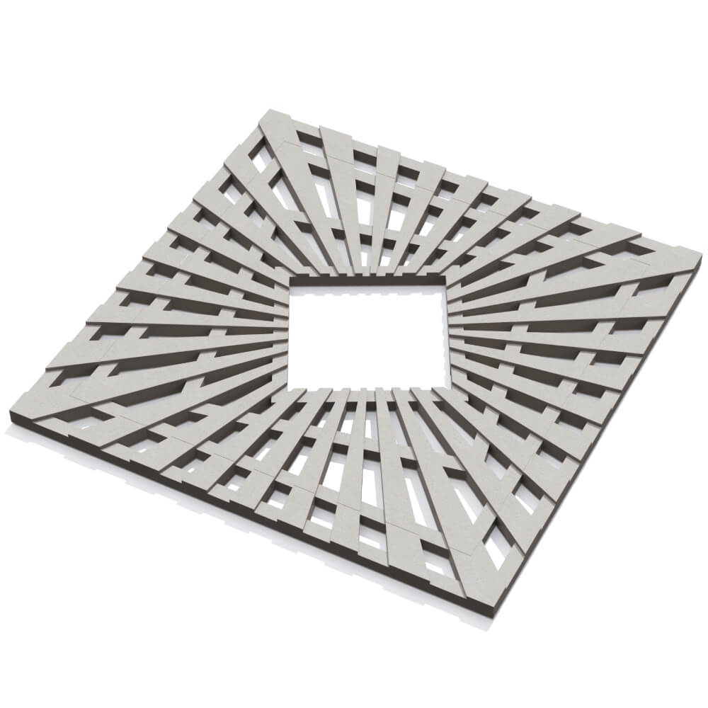 Приствольная решетка для дерева ZKING ATMOSPHERE 1.2х1.2м Бежевая в Северске фото