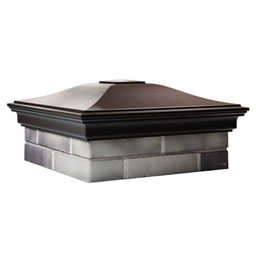 Колпак Zking Монблан Коричневый на столб 2х2 кирпича (515х515мм) в Северске фото