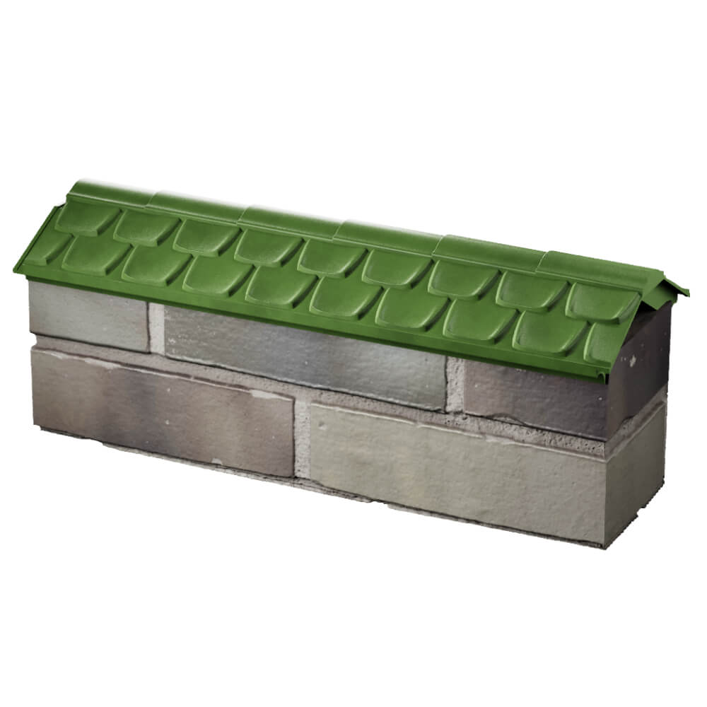 Парапет Zking Эльбрус Зеленый с посадкой на 0.5 кирпича (130мм) в Северске фото