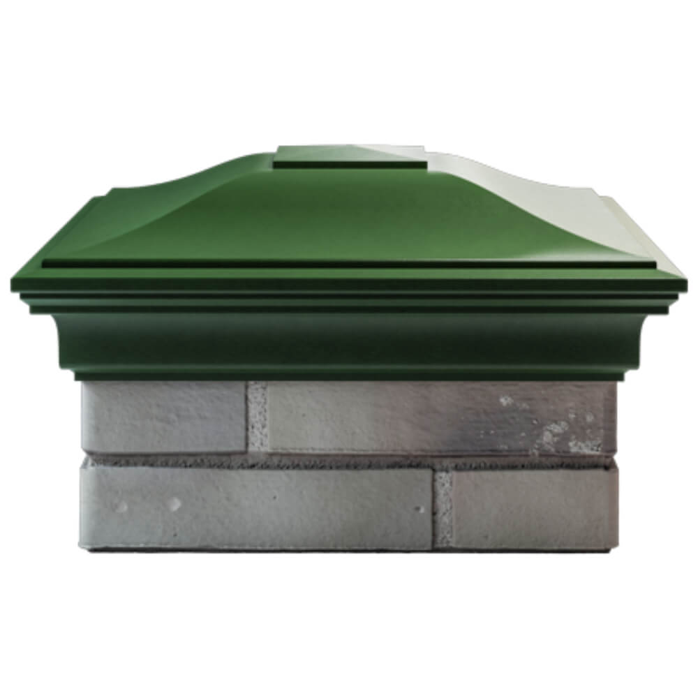 Колпак Zking Монблан Зеленый на столб 1.5х1.5 кирпича (385х385мм) Северск фото