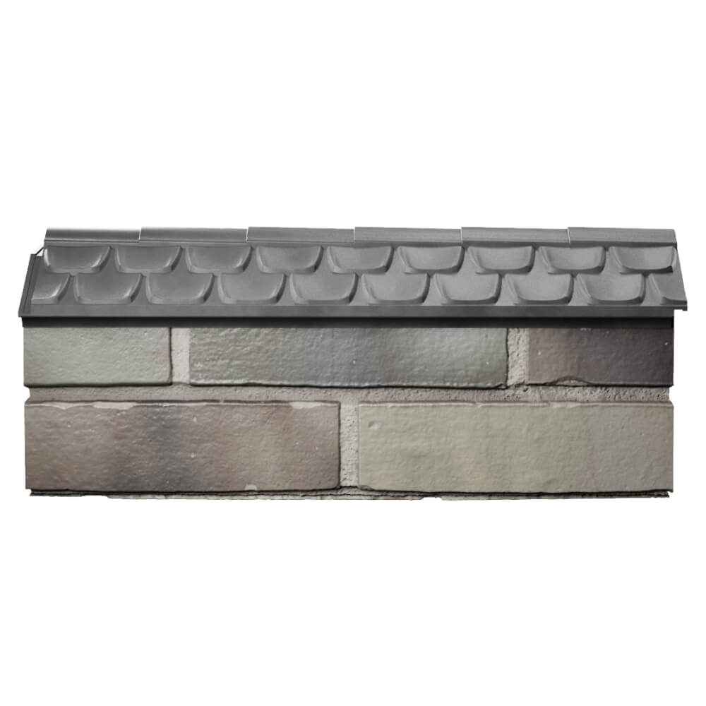 Парапет Zking Эльбрус Серый с посадкой на 0.5 кирпича (130мм) в Северске фото