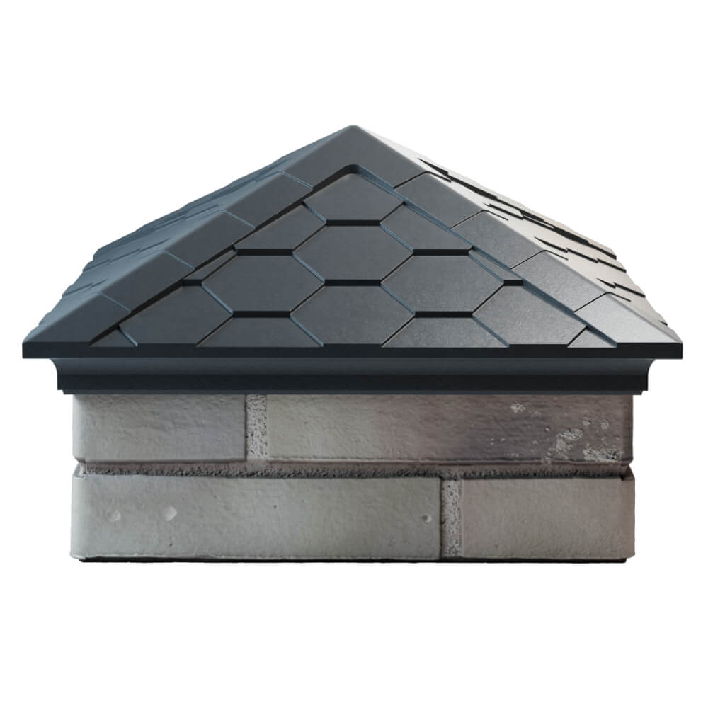 Колпак Zking Эверест Серый на столб 1.5х1.5 кирпича (390х390мм) Северск фото