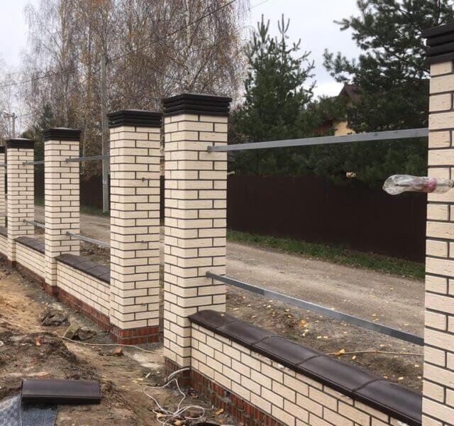 Колпак Zking Бона ХайТек Коричневый на столб 1.5х1.5 кирпича (385х385мм) в Северске фото