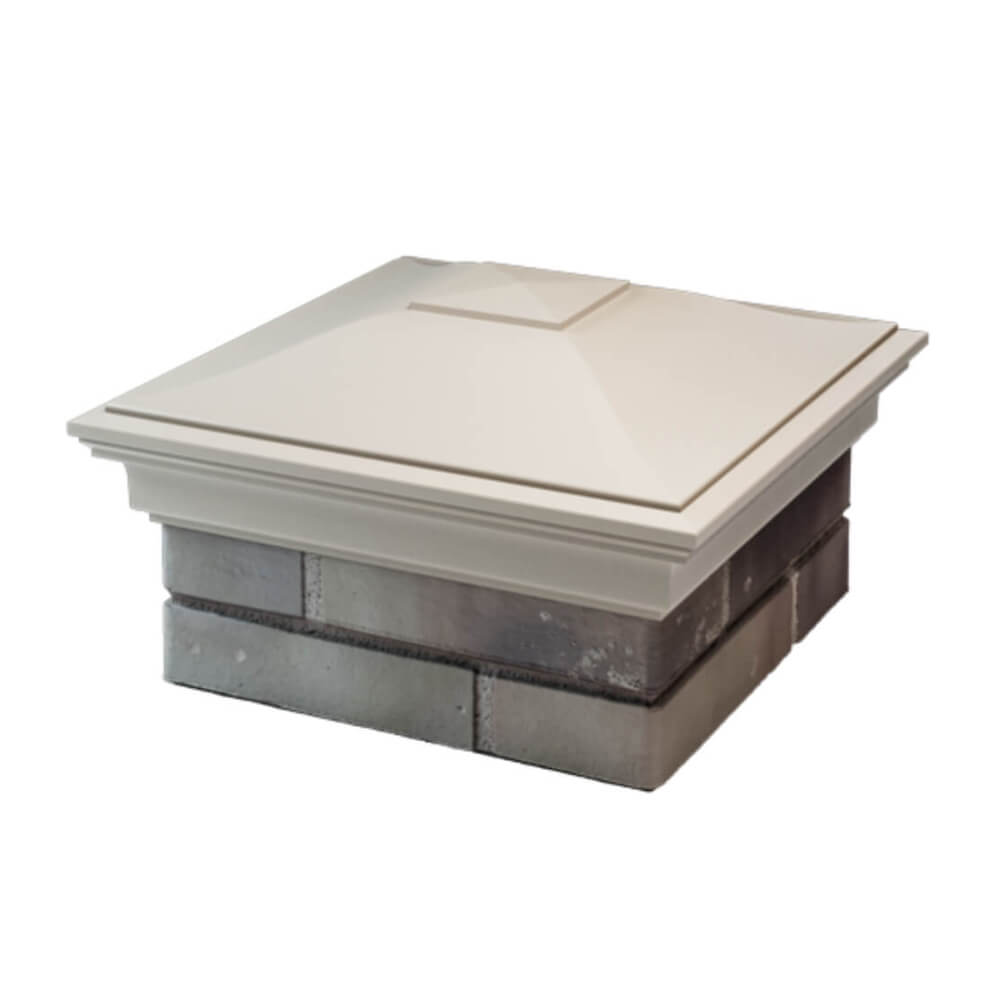 Колпак Zking Монблан Бежевый на столб 1.5х1.5 еврокирпича 0.7НФ (355х355мм) в Северске фото