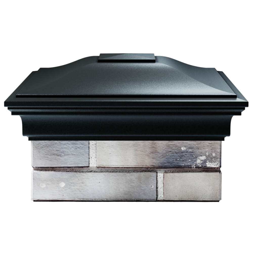 Колпак Zking Монблан Черный на столб 1.5х1.5 кирпича (385х385мм) Северск фото