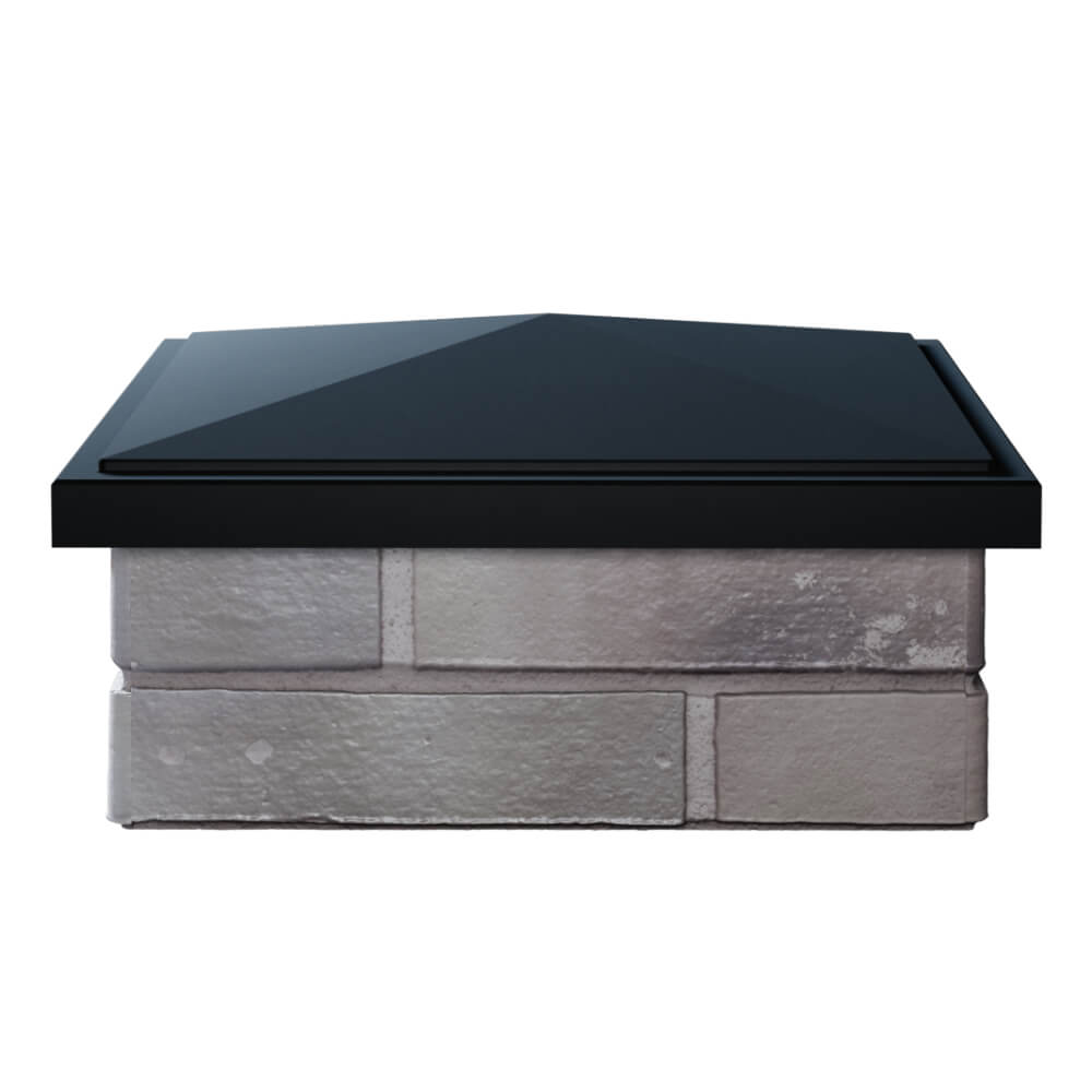 Колпак Zking БонаМоно Черный на столб 1.5х1.5 кирпича (385х385, 400х400мм) Северск фото