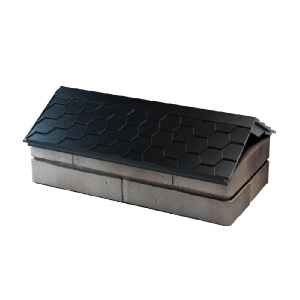 Парапет Zking Эверест Черный с посадкой на 1 кирпич (200/225/255мм) в Северске фото