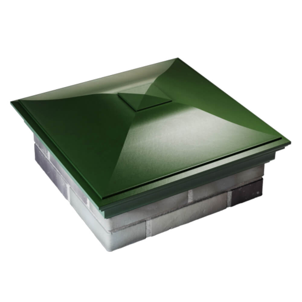 Колпак Zking Монблан Зеленый на столб 2х2 кирпича (515х515мм) Северск фото