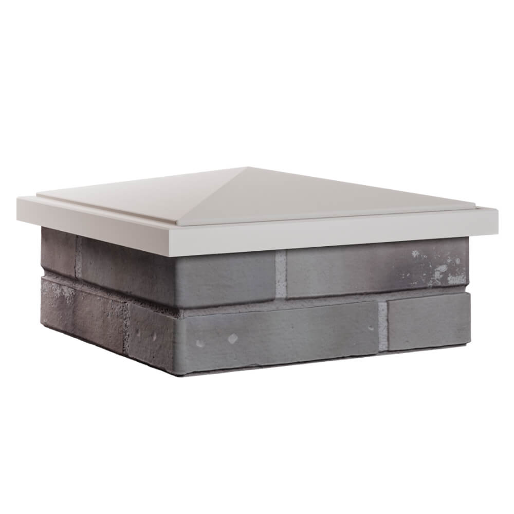 Колпак Zking БонаМоно Бежевый на столб 1.5х1.5 кирпича (385х385, 400х400мм) в Северске фото