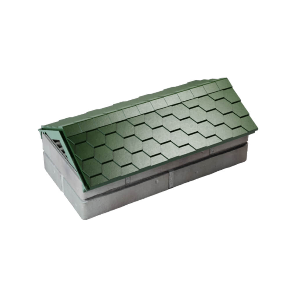 Парапет Zking Эверест Зеленый с посадкой на 1 кирпич (200/225/255мм) в Северске фото