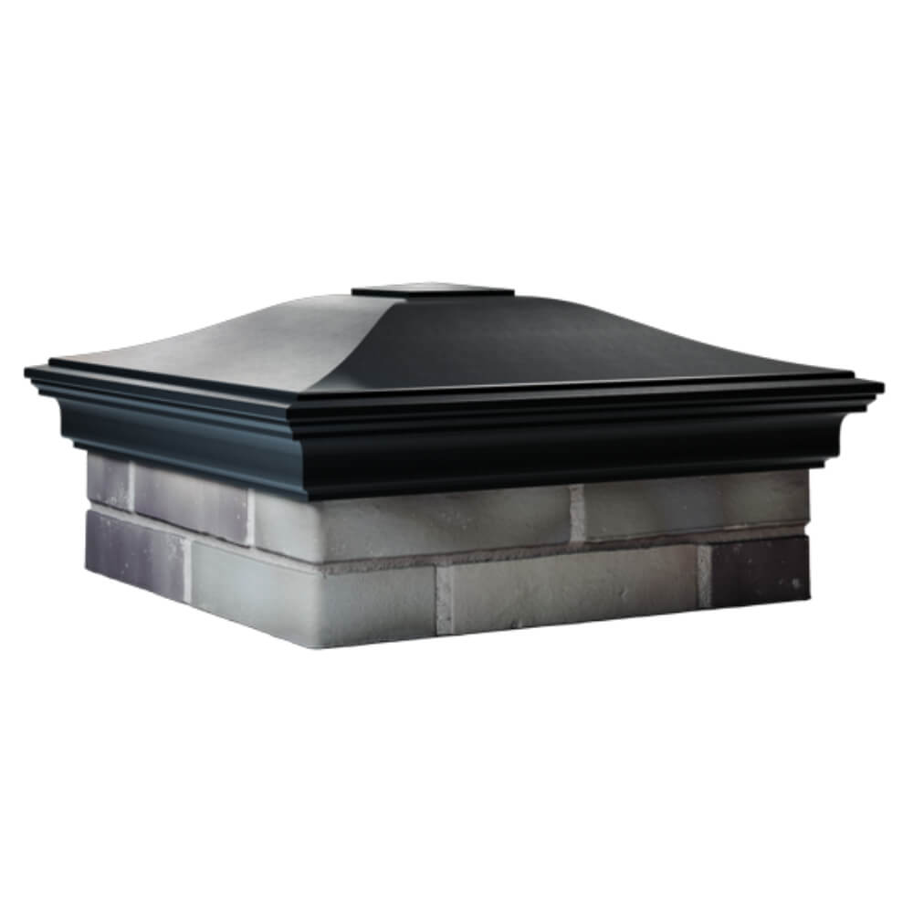 Колпак Zking Монблан Черный на столб 2х2 кирпича (515х515мм) в Северске фото