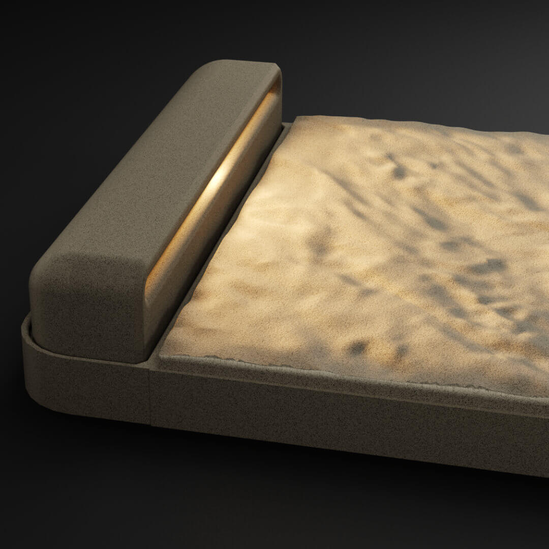 LED Светильник для шаговой плиты STONE Светлая Галька 330х75х98мм Северск фото