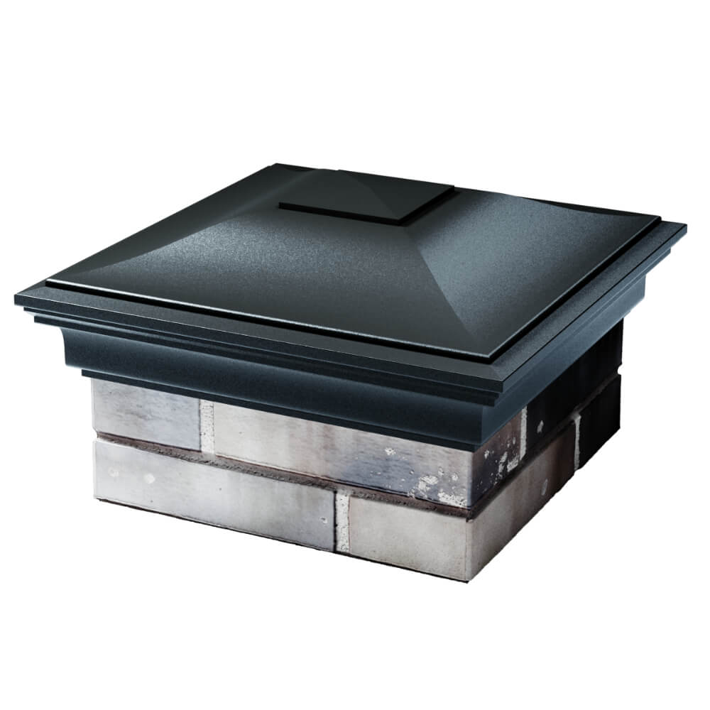 Колпак Zking Монблан Черный на столб 1.5х1.5 кирпича (385х385мм) в Северске фото