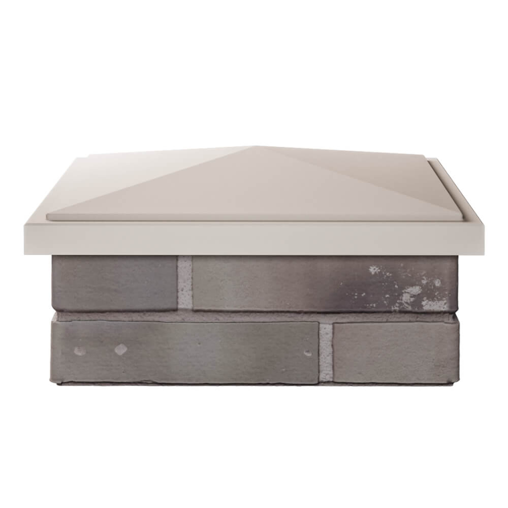 Колпак Zking БонаМоно Бежевый на столб 1.5х1.5 кирпича (385х385, 400х400мм) Северск фото