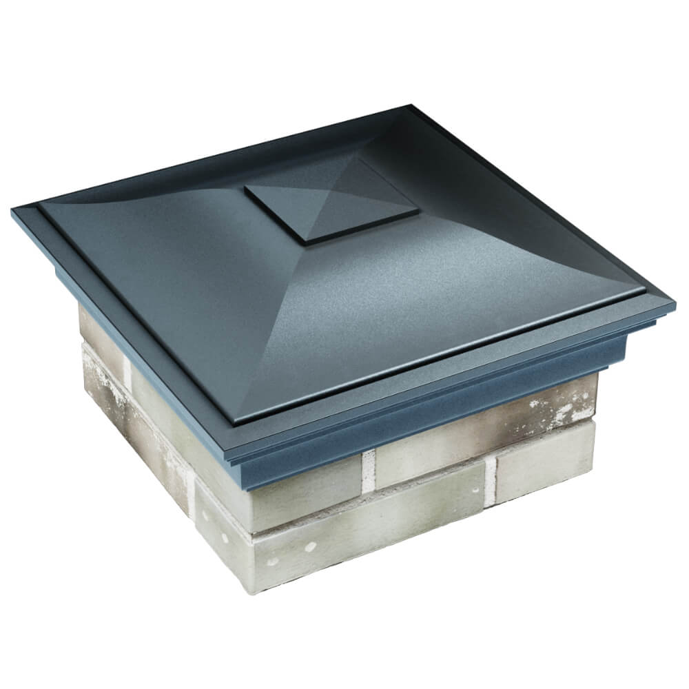 Колпак Zking Монблан Серый на столб 1.5х1.5 кирпича (385х385мм) в Северске фото