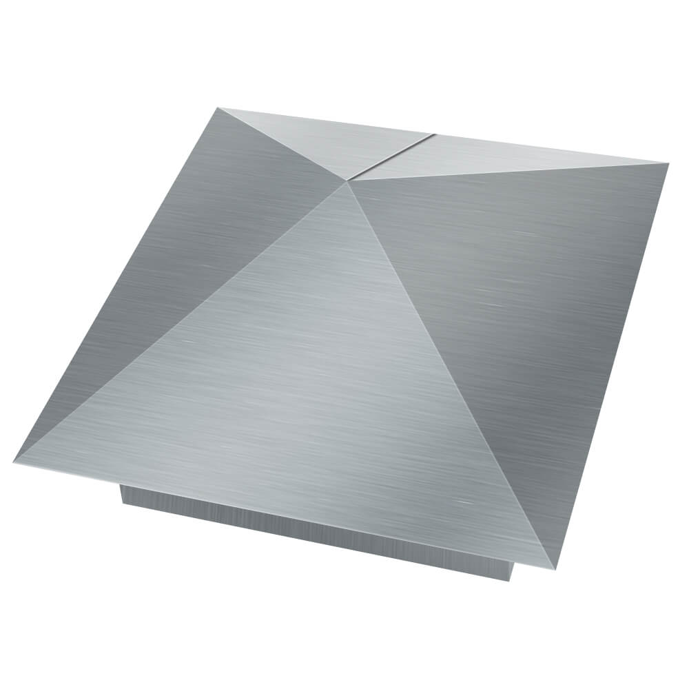 Колпак металлический 380х380мм оцинкованный заборный Северск фото