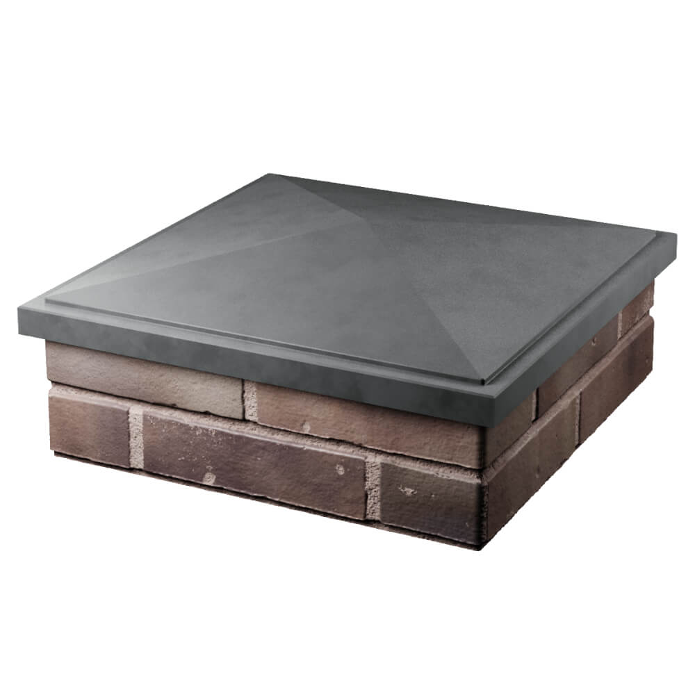 Колпак Zking БонаМоно Серый на столб 2х2 кирпича (515х515, 530х530мм) в Северске фото