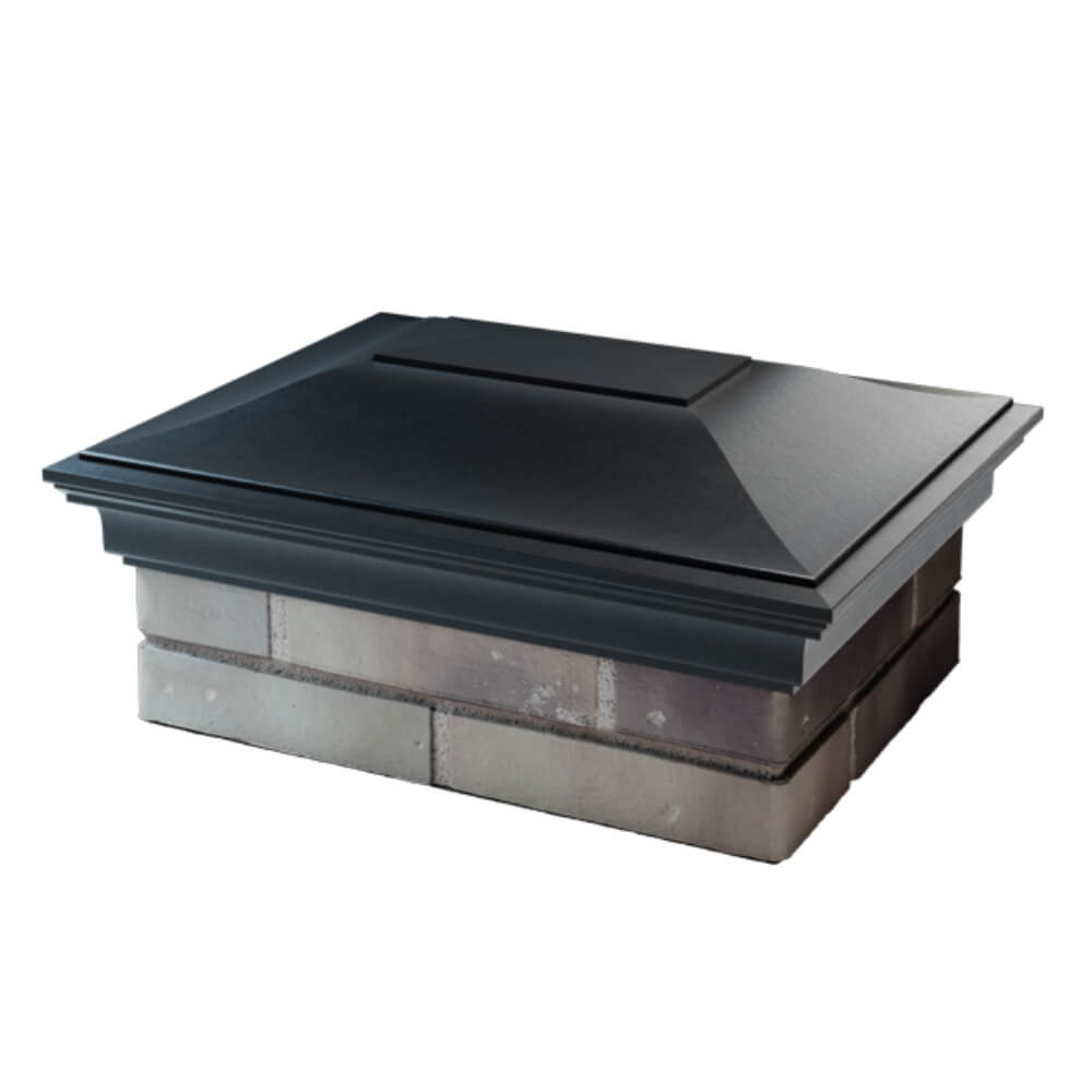 Колпак Zking Монблан Черный на столб 2х1.5 кирпича (515х385мм) в Северске фото