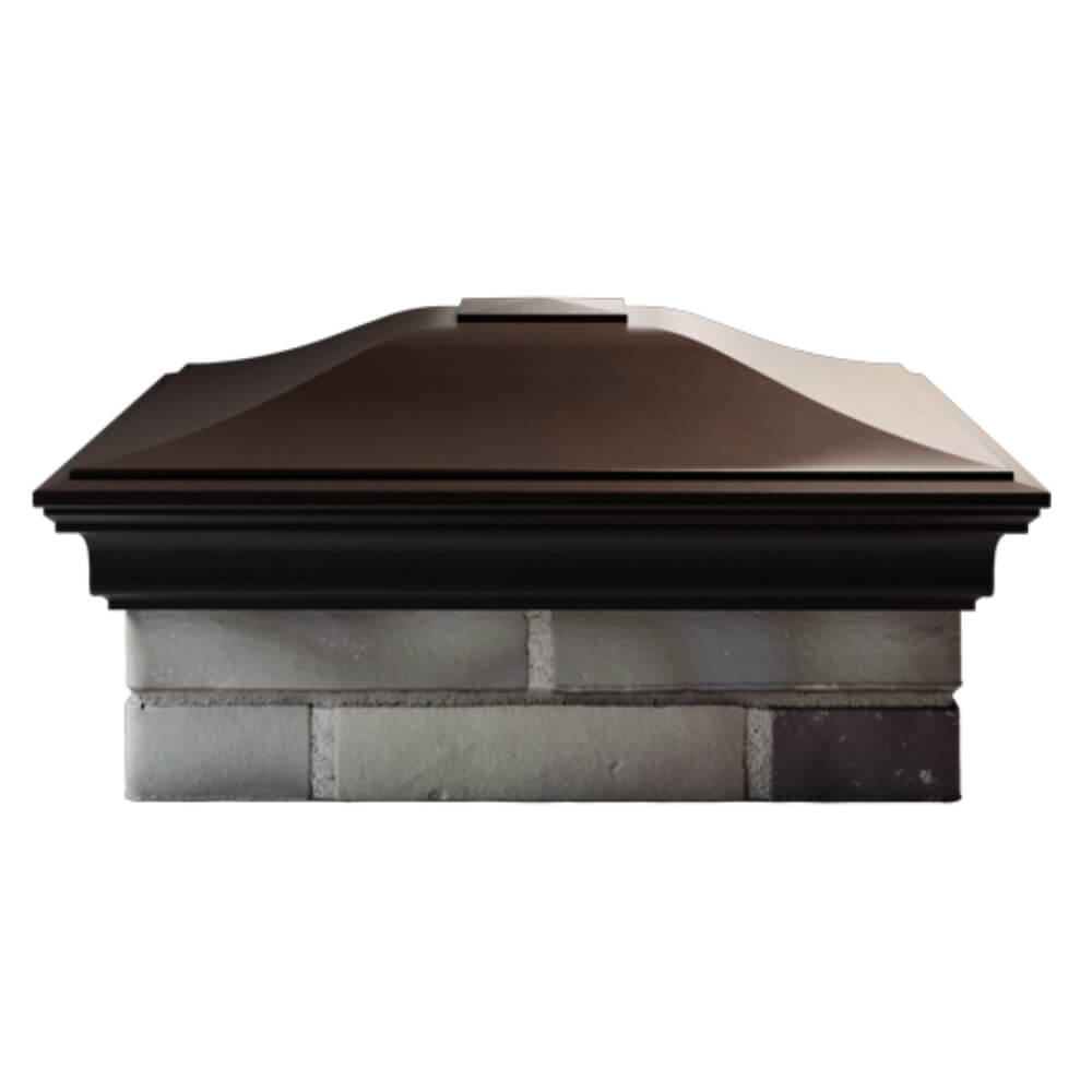 Колпак Zking Монблан Коричневый на столб 2х2 кирпича (515х515мм) в Северске фото