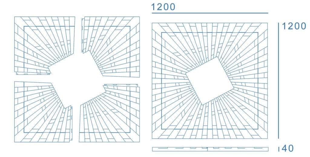 Приствольная решетка для дерева ZKING ATMOSPHERE 1.2х1.2м Серая в Северске фото