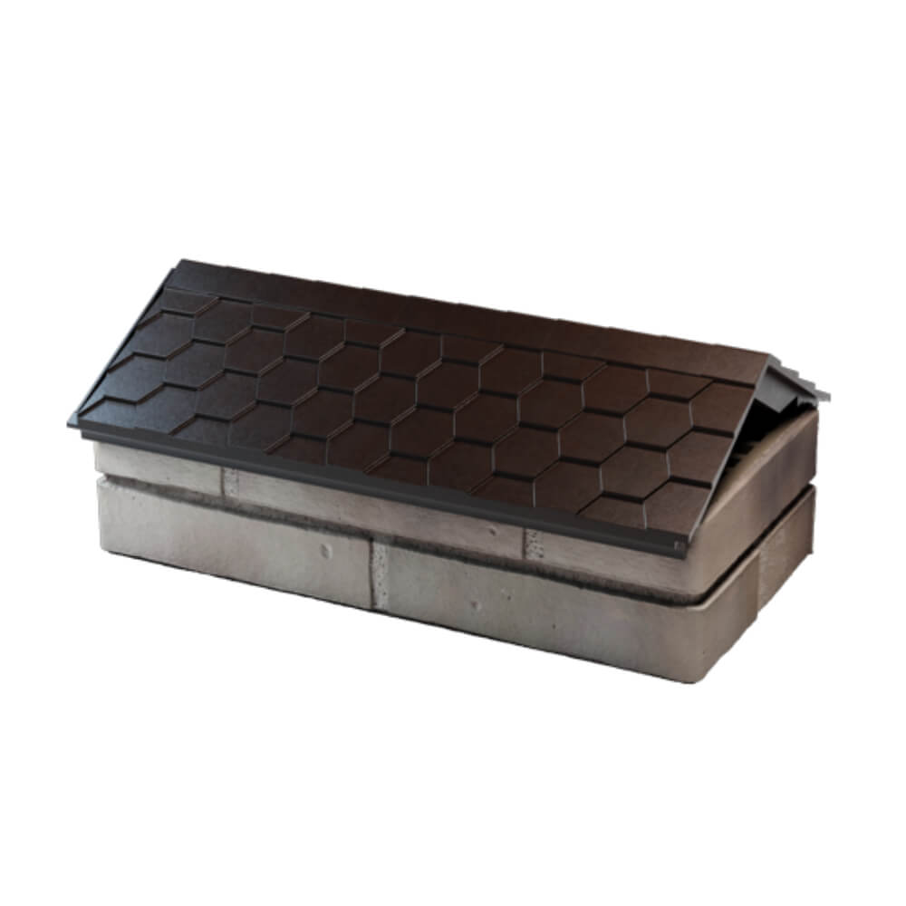 Парапет Zking Эверест Коричневый с посадкой на 1 кирпич (200/225/255мм) в Северске фото