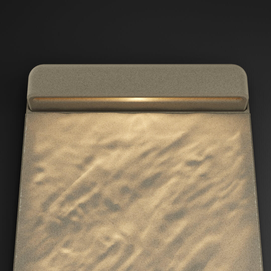 LED Светильник для шаговой плиты STONE Светлая Галька 330х75х98мм в Северске фото