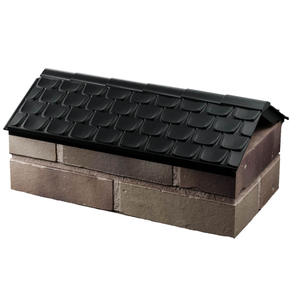 Парапет Zking Эльбрус Черный с посадкой на 1 кирпич (255мм) в Северске фото