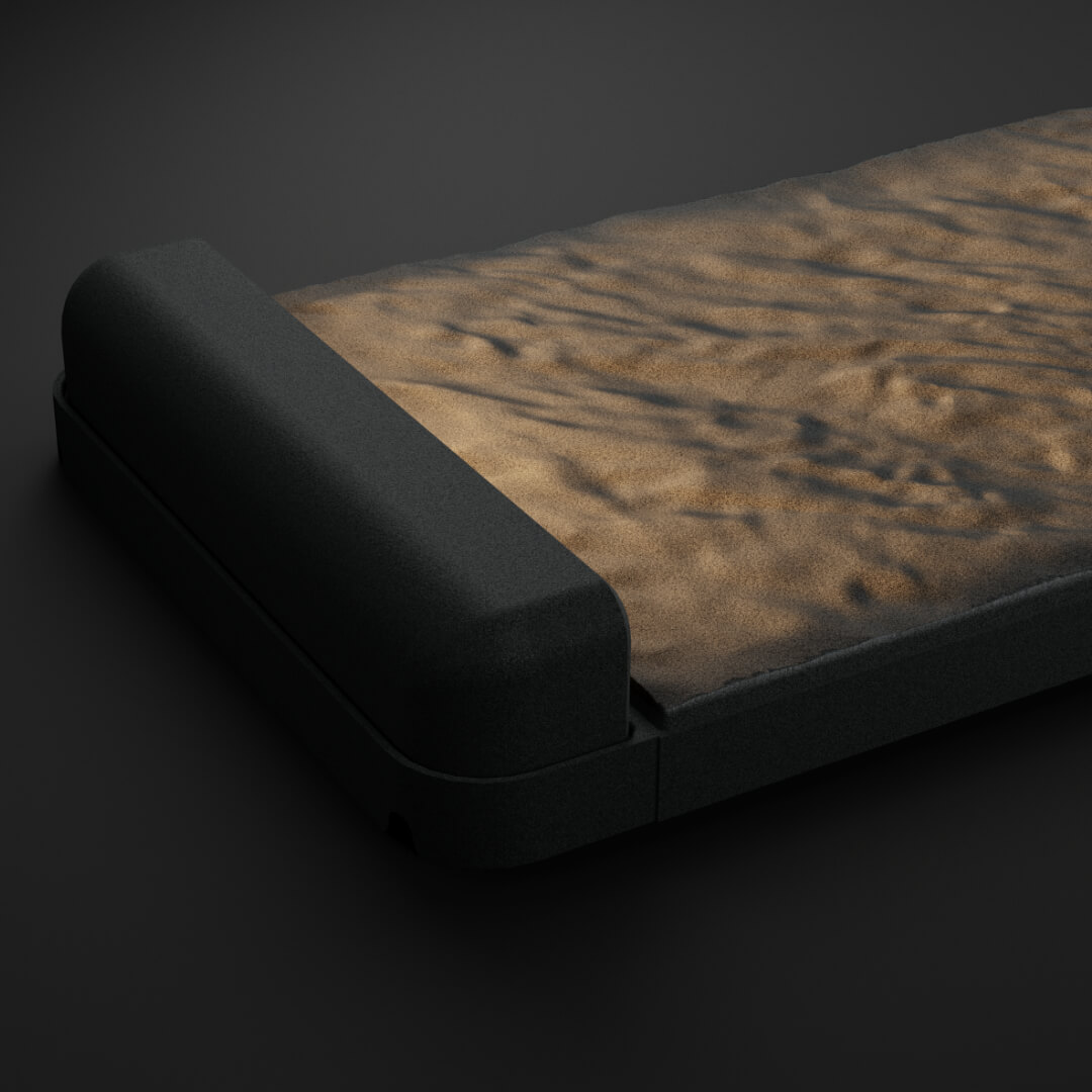 LED Светильник для шаговой плиты STONE Графитовый Серый 330х75х98мм в Северске фото