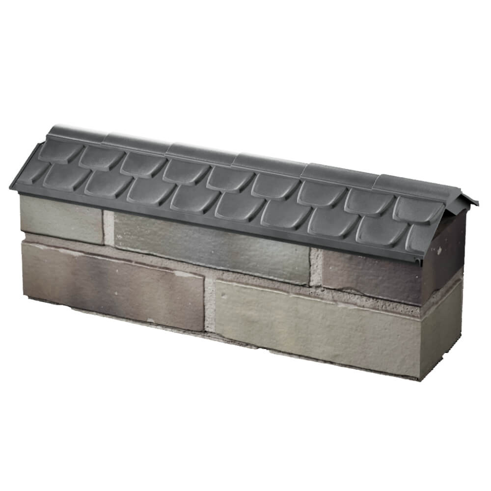 Парапет Zking Эльбрус Серый с посадкой на 0.5 кирпича (130мм) в Северске фото