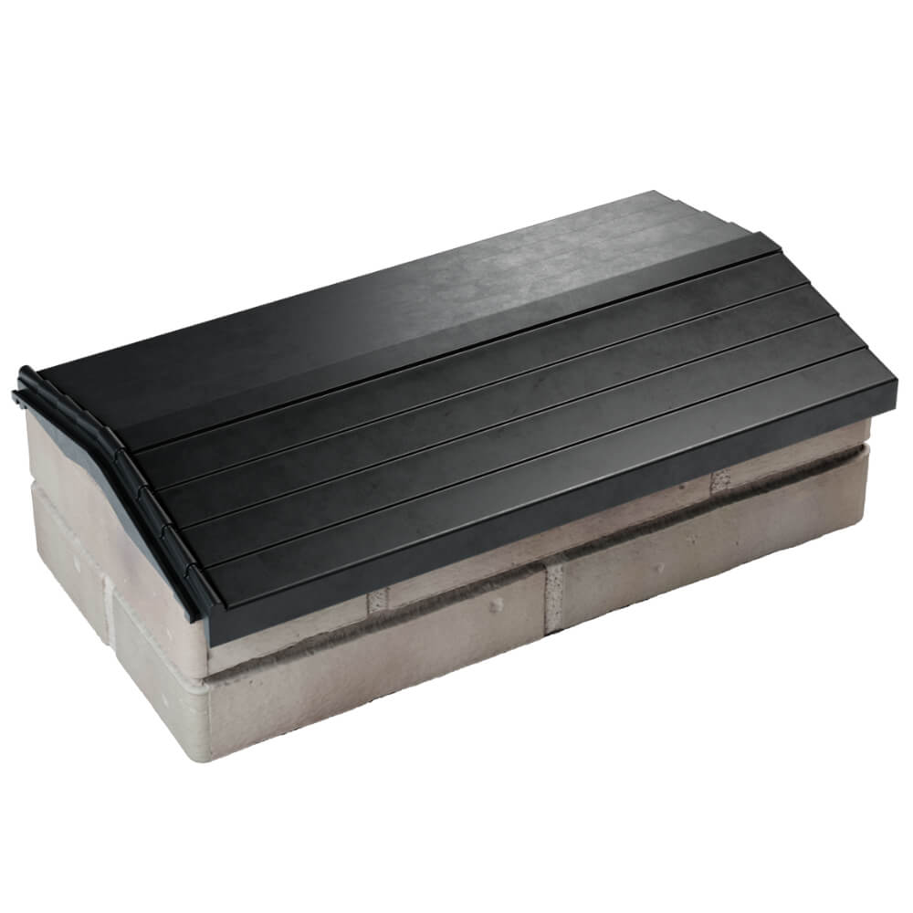 Парапет Zking Бона ХайТек Черный с посадкой на 1 кирпич (200/225/255мм) в Северске фото