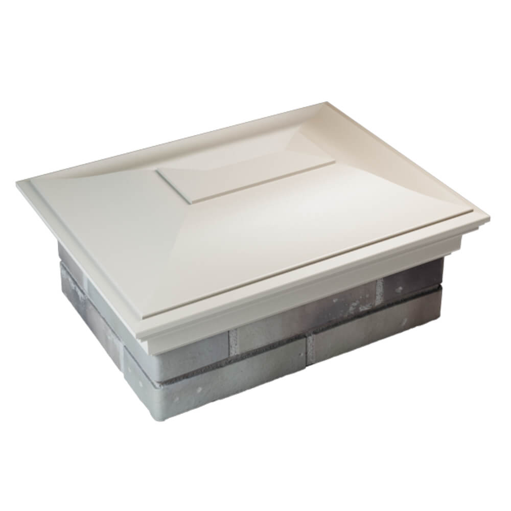 Колпак Zking Монблан Бежевый на столб 2х1.5 кирпича (515х385мм) Северск фото