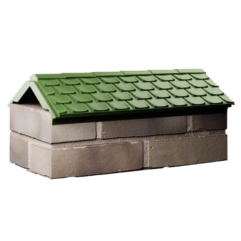 Парапет Zking Эльбрус Зеленый с посадкой на 1 кирпич (255мм) Северск фото