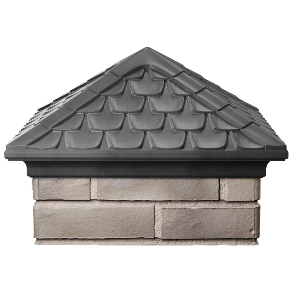 Колпак Zking Эльбрус Серый на столб 1.5х1.5 кирпича (385х385мм) Северск фото