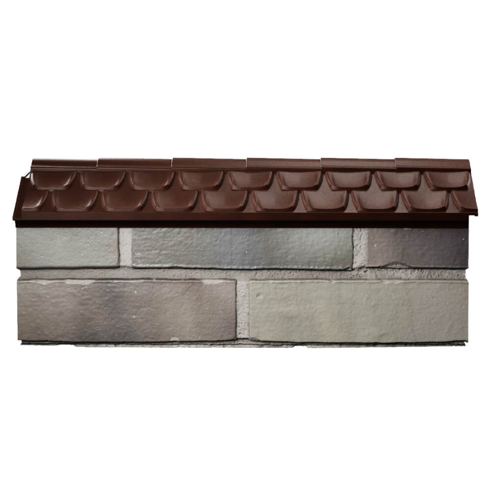 Парапет Zking Эльбрус Коричневый с посадкой на 0.5 кирпича (130мм) в Северске фото