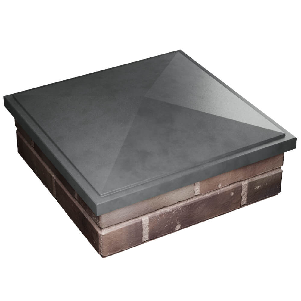 Колпак Zking БонаМоно Серый на столб 2х2 кирпича (515х515, 530х530мм) в Северске фото