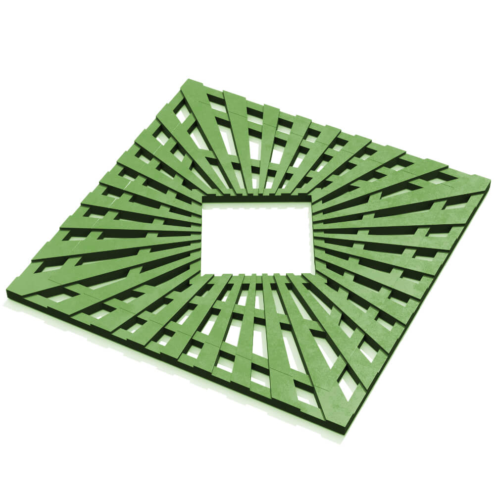 Приствольная решетка для дерева ZKING ATMOSPHERE 1.2х1.2м Зеленая в Северске фото