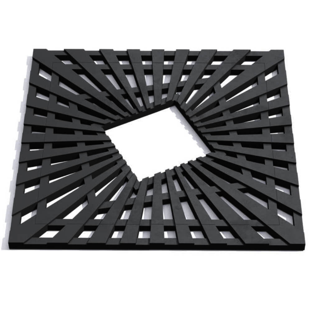 Приствольная решетка для дерева ZKING ATMOSPHERE 1.2х1.2м Черная Северск фото