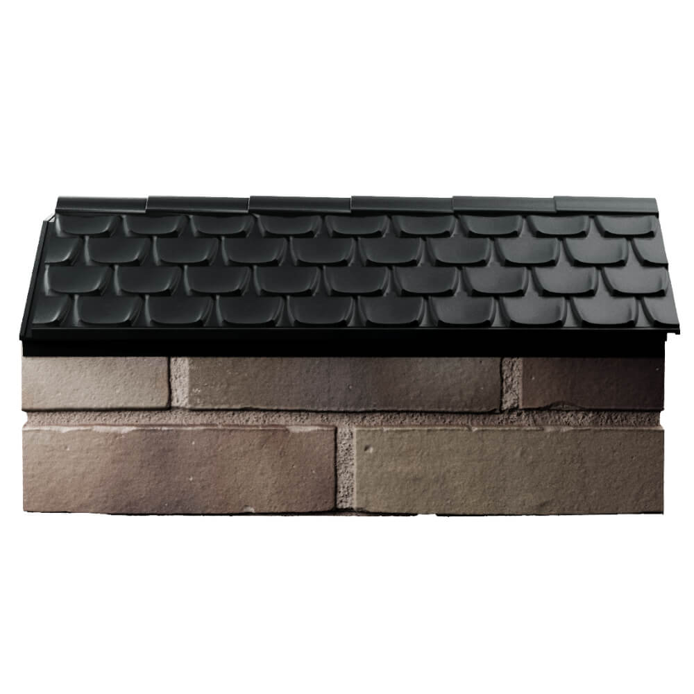 Парапет Zking Эльбрус Черный с посадкой на 1 кирпич (255мм) в Северске фото