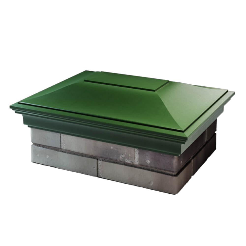 Колпак Zking Монблан Зеленый на столб 2х1.5 кирпича (515х385мм) в Северске фото